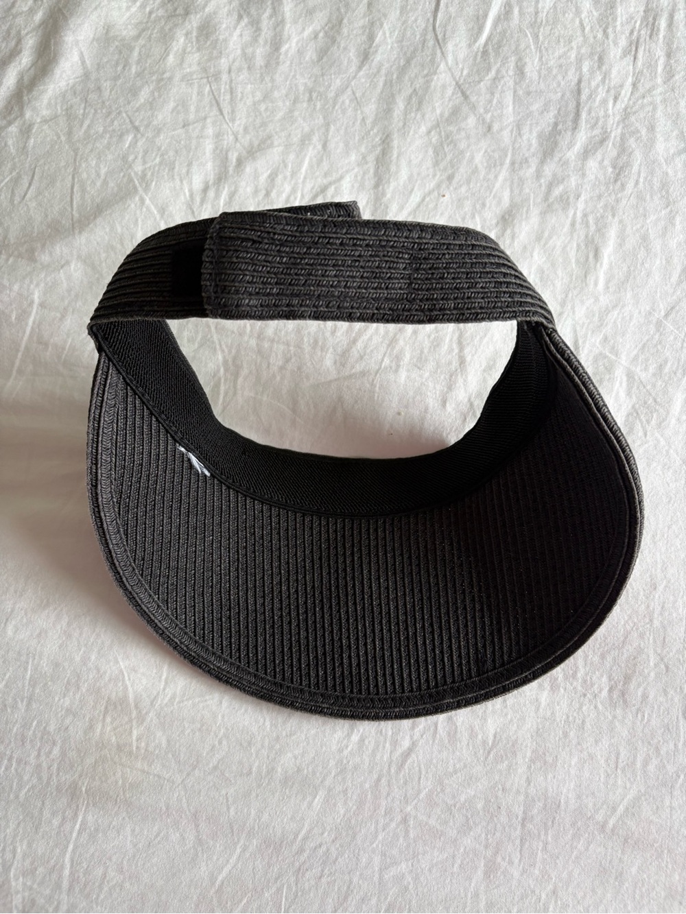 Black Ribbed Sun Visor - Picture 5 of 5